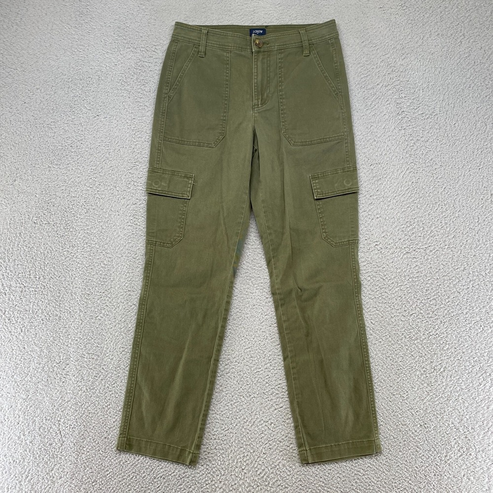 J. Crew Cargo Pants Womens 2 Army Military Utility Stretch Cotton Soft Grunge